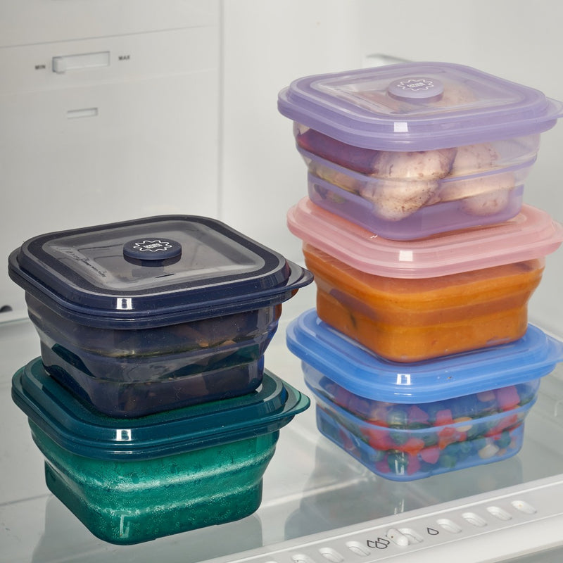 PushLock Silicone Container + Steam Tray