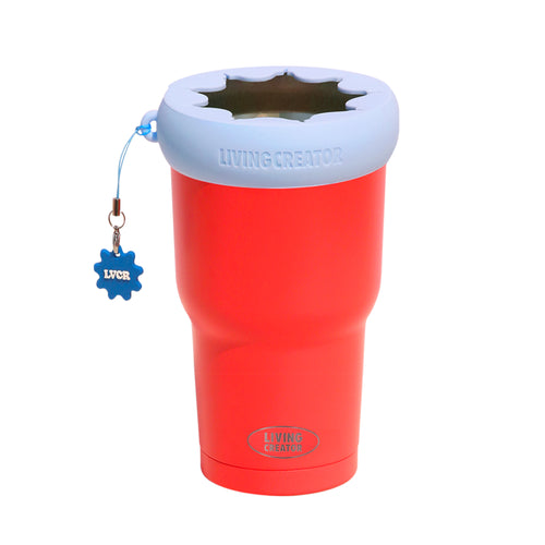 KEEPER TUM Mini, Pastel Blue ring / Red body