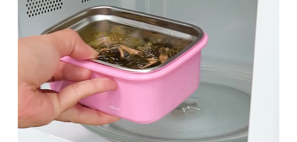 [KEEPER TEN] Microwave-Safe Stainless Steel Lunchbox