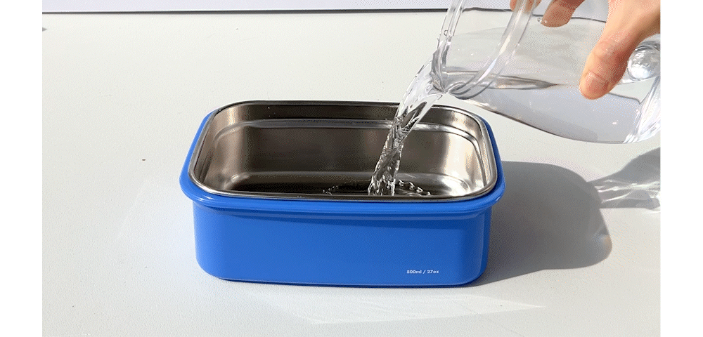 [KEEPER TEN] Microwave-Safe Stainless Steel Lunchbox