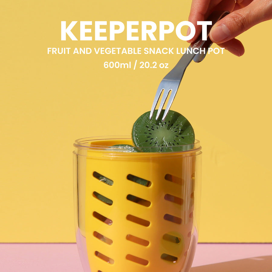 [KEEPER POT] Fruit Container with Built-in Strainer
