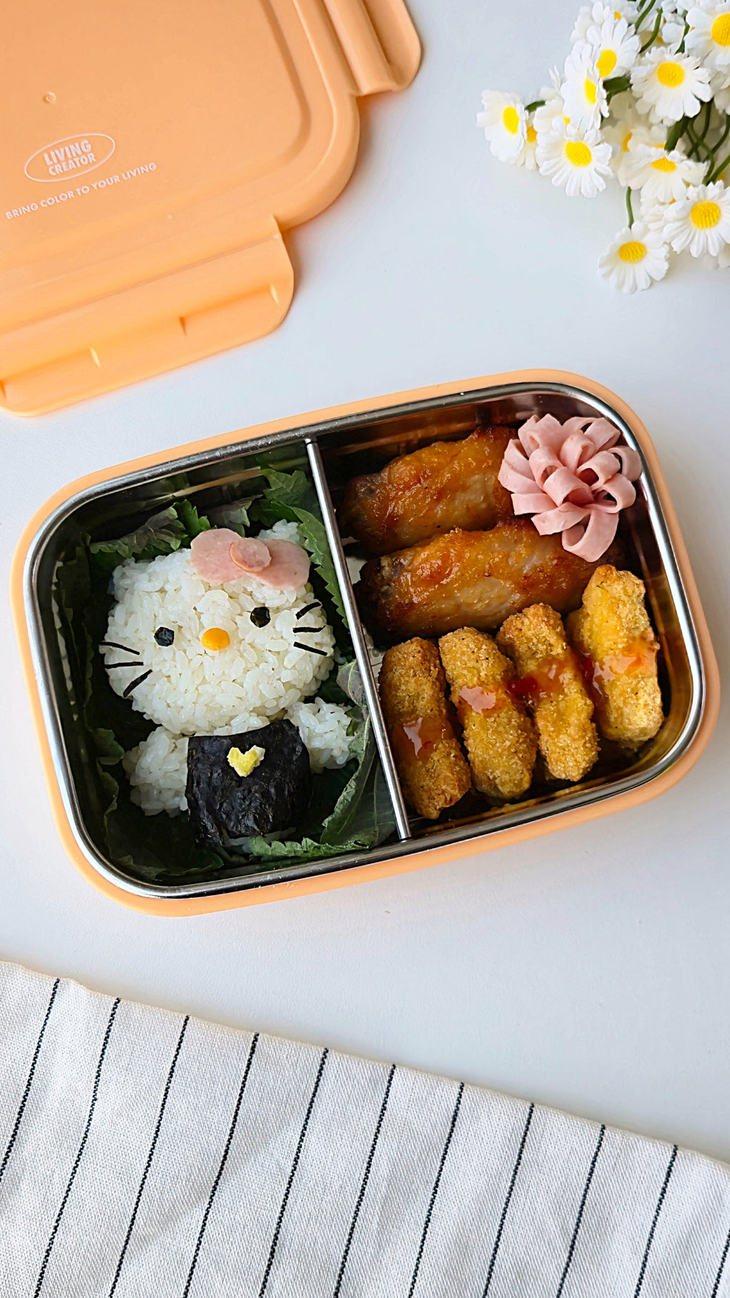 [KEEPER TEN] Microwave-Safe Stainless Steel Lunchbox