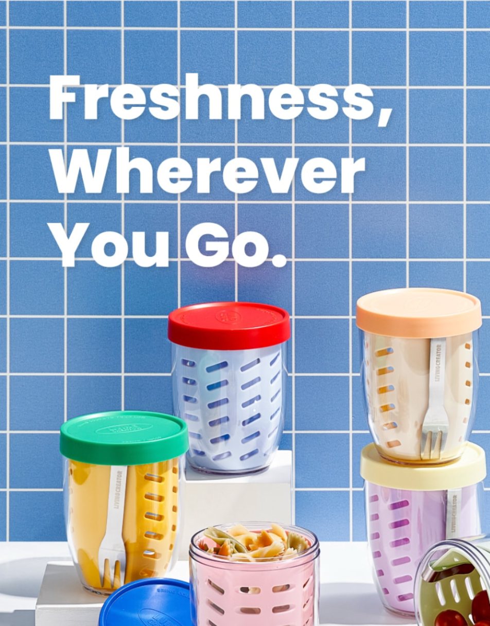 Freshness, Wherever You Go. KEEPER POTs in many colors