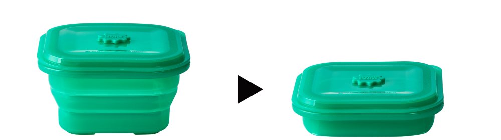 Real photos of a PushLock unfolded and folded