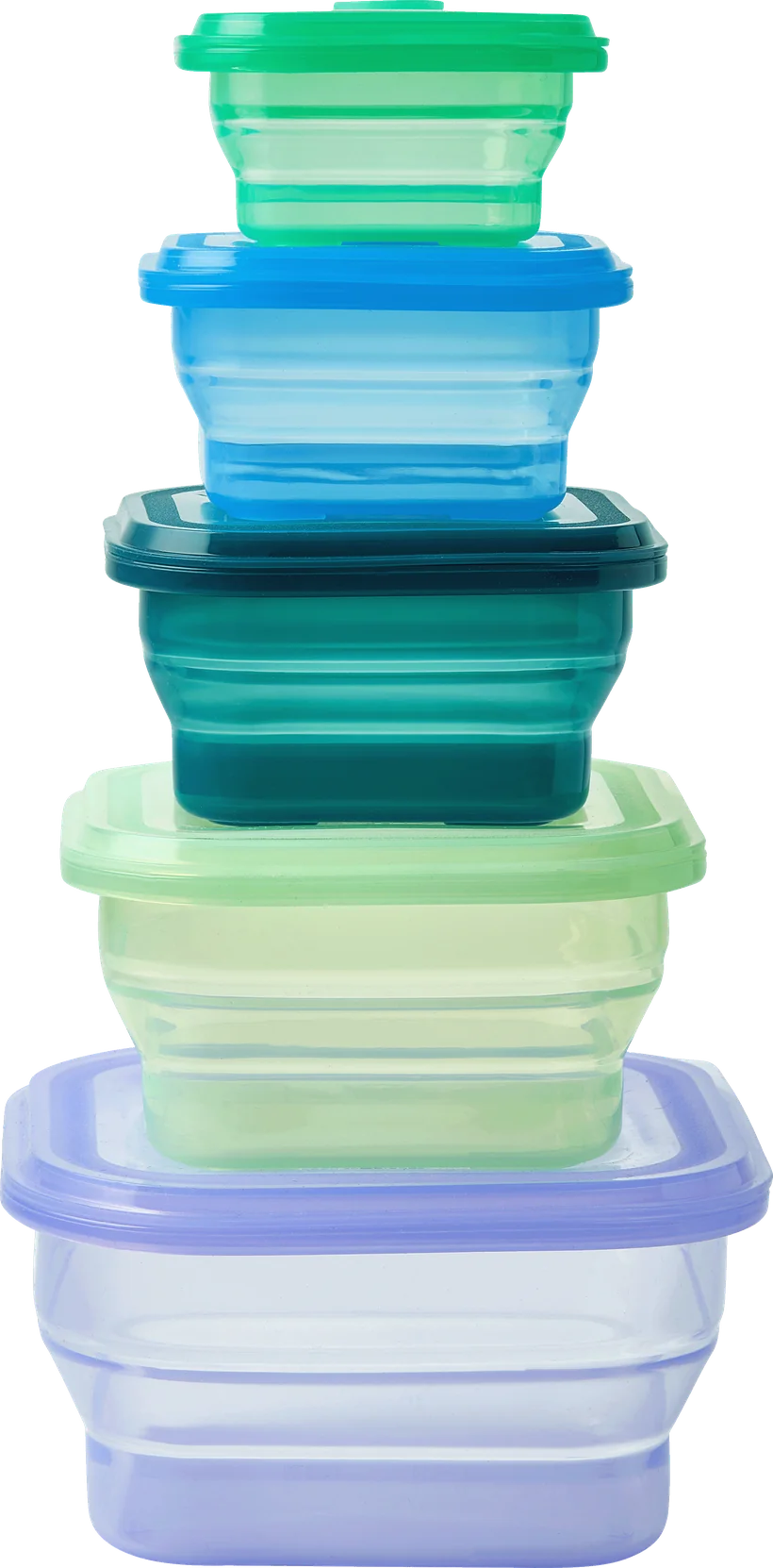 A stack of PushLocks in different colors and sizes