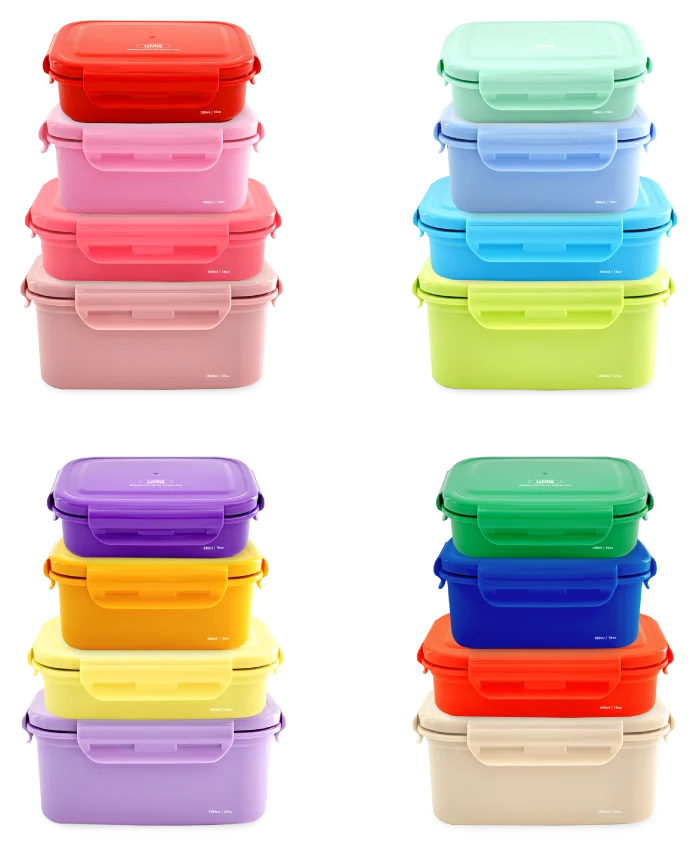 KEEPER TEN boxes in many colors, stacked