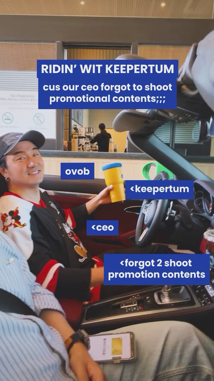 Drive-thru with KEEPER TUM: the cup slides right in, fits small to venti